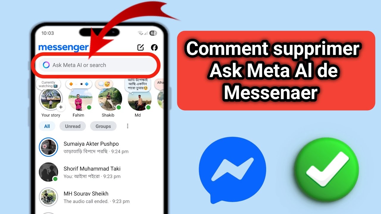 Comment supprimer Ask Meta AI de Messenger | Désactiver la recherche Meta AI dans Messenger (2025)