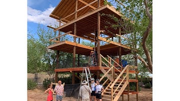 DIY 1,800 Sq Ft 3-level TreeHouse-Fort Build Saga