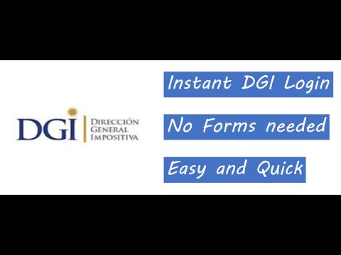 How to get DGI Login instantly | Uruguay Tax returns | Without filling form | WORLD IN YOUR HAND