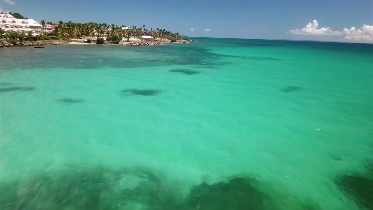 Plage De Bas Du Fort Au Gosier En Guadeloupe Prise Par Drone