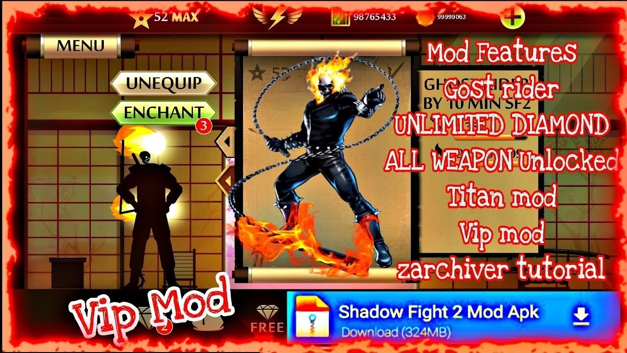 Shadow Fight 2 MOD APK 2.31.5 (Unlimited everything and max level 52)  Download