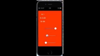 Color Picker App built in Corona SDK. Uses the Slider Widget