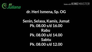 JADWAL PRAKTEK DOKTER RS JULIANA #jadwaldokter