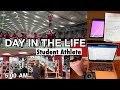 Day in the Life of a College Athlete | workouts, class, and practice