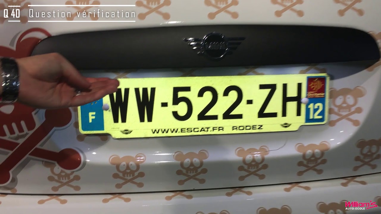 Question et vérification permis de conduire sur Mini : 40- Eclairage  plaques immatriculation arrière 