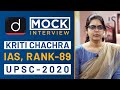 Kriti Chachra, Rank - 89, IAS - UPSC 2020 - Mock Interview I Drishti IAS English