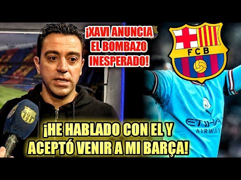 🚨¡BOOM! XAVI PARALIZA