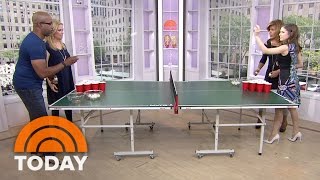 Anna Kendrick Battles Darius Rucker In Root Beer Pong | TODAY