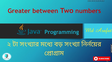 program to find greatest of two numbers in java .