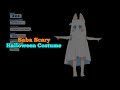 【#halloween】Saba Ghost Costume | Macarena dance, T Pose, Yoga Pose and become a Crab【Sameko Saba】