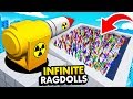 MODDED NUCLEAR CANNON vs INFINITE RAGDOLLS (Fun With Ragdolls: The Game Funny Gameplay)