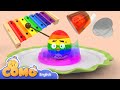 Como | Find the Animals in Jelly 2 | Learn colors and words | Cartoon video for kids