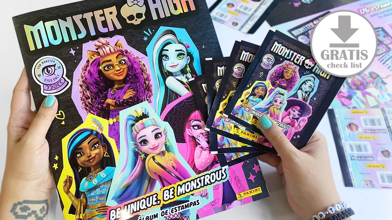 MONSTER HIGH 🦇 Álbum REVIEW Panini México 📝 GRATIS la Check List