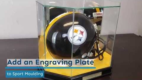 Octagon Football Helmet Display Case