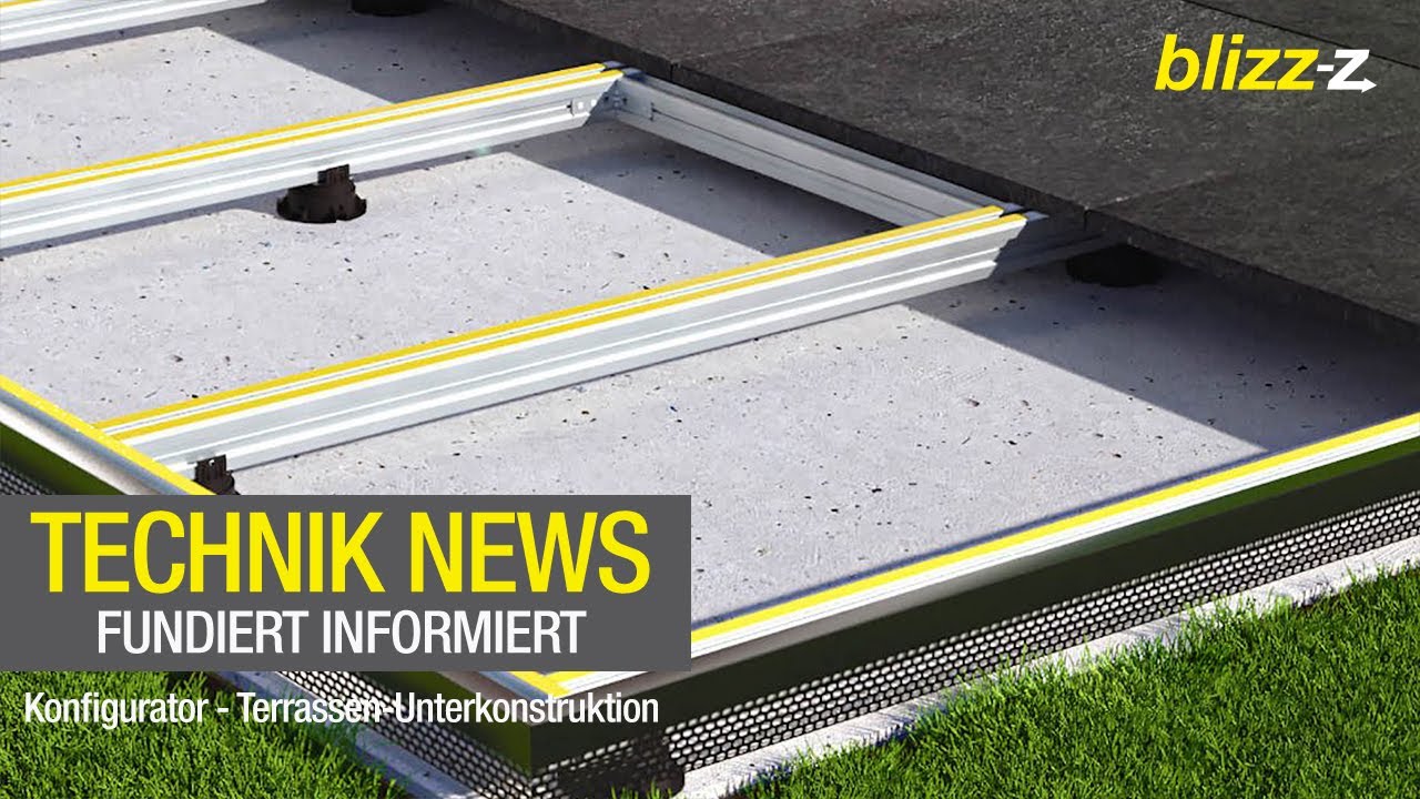 Technik News - fundiert informiert | Konfigurator - Terrassen-Unterkonstruktion