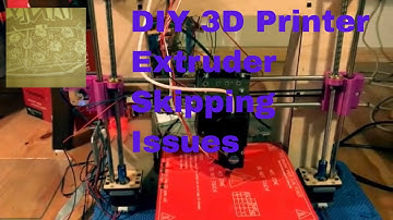 I3 Clone 3D Printer Extruder  stepper motor Skipping Issues