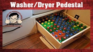 I'm sick of cheap junk! How I made my own washer/dryer pedestal.