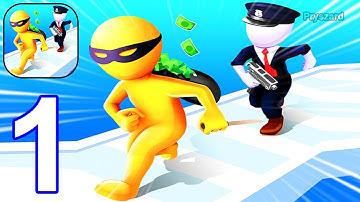 Snatch and Run: Money Run 3D - Gameplay Walkthrough Part 1 Stack Runner Robbery (Android GamePlay)