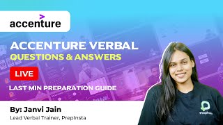 Accenture Verbal Questions & Answers | Accenture Last min Preparation