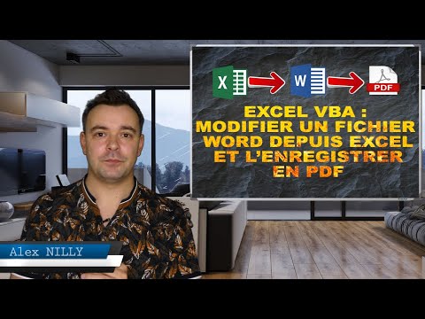 Excel VBA : Modification d&rsquo;un fichier word via Excel puis enregistrement au format PDF