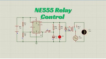 How to Control a Relay Using a Push-Button and NE555 Timer in Proteus | Simple On/Off Circuit