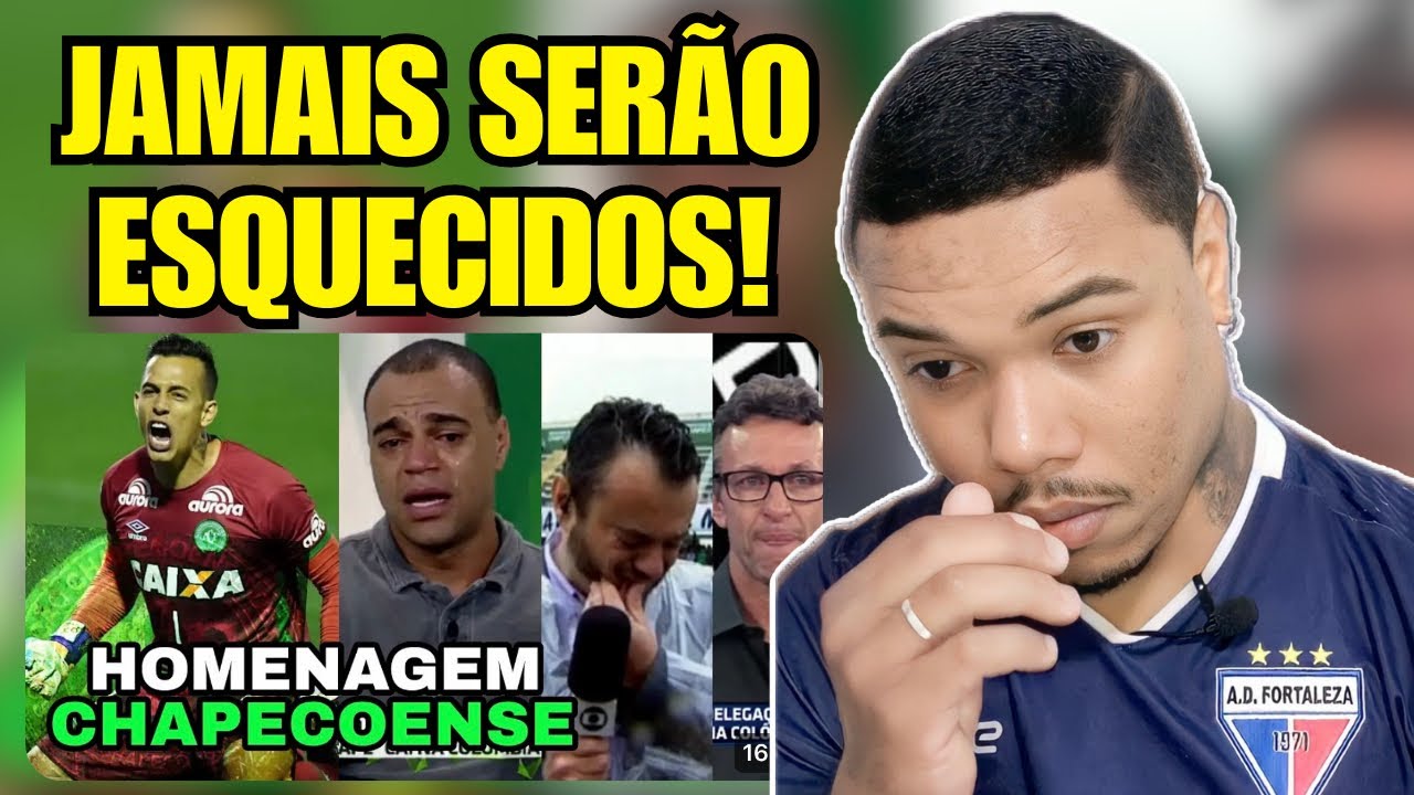 CLEBER REACT: O DIA QUE O MUNDO CHOROU 😭🖤.#futebol #react #chapecoense #brasil #forçachape