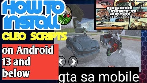 how to install the gta sa mobile mod APK and Cleo scripts(2023)