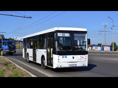Автобус НЕФАЗ 5299-30-42 гос Р 633 НТ 124 маршрут 50 г.Красноярск