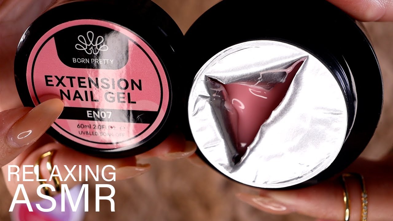 ASMR Nail supplies for my birthday (🎧 soft spoken/whisper, tapping, scratching, crinkles)