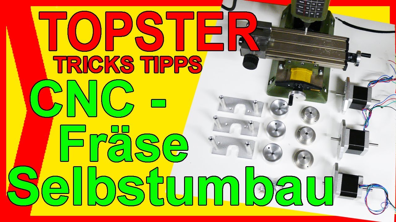 TOPSTER TOOLS : Umbau zu einer CNC Fräse - Proxxon M70 PC gesteuert!