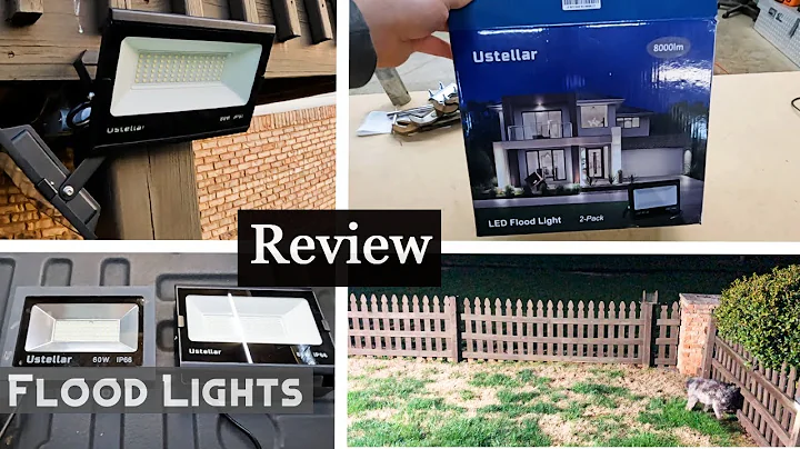 Amazon's Ustellar 80W LED Flood Light IP66 Review - Waterproof Outdoor Bright 5000K Daylight White