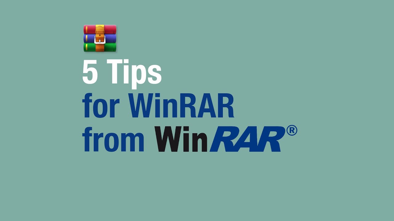 Move your data faster with WinRAR