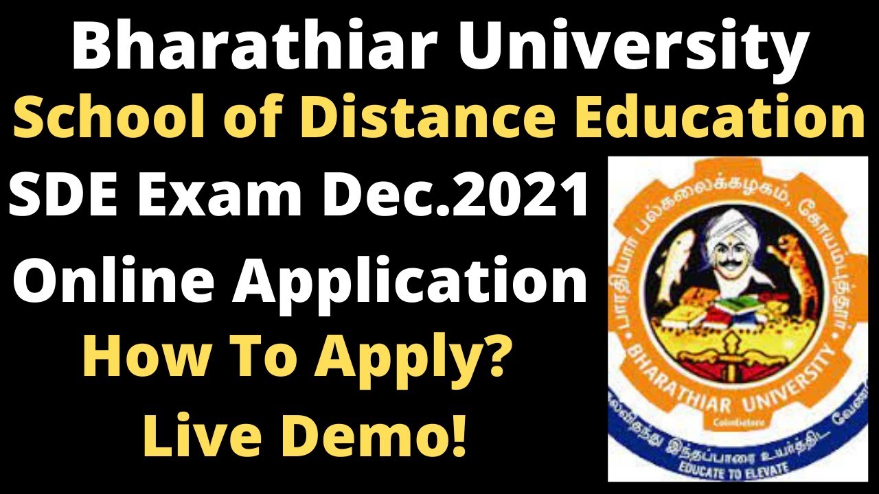 School Of Distance Education SDE Bharathiar University Exam 2021 school-of-distance-education-sde-bharathiar-university-exam-2021