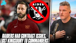 Kliff Kingsbury Had Contract Dispute With Raiders, Signed With Commanders?! | Pat McAfee Reacts