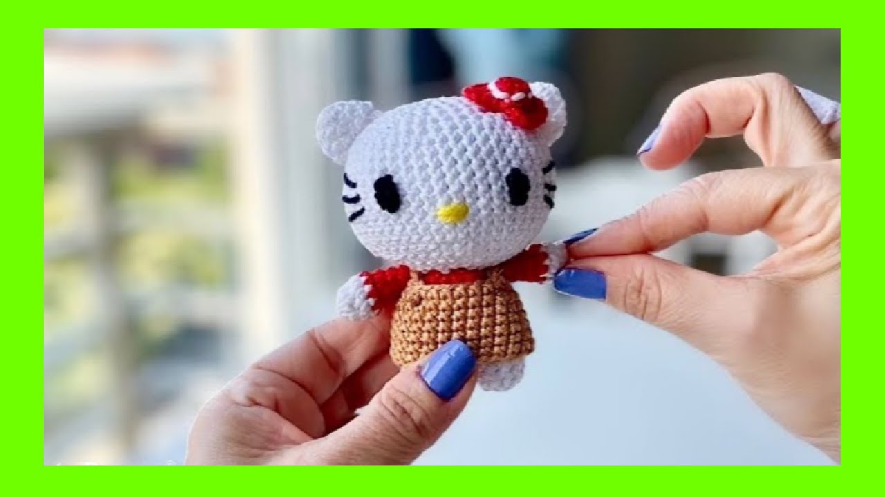 Mini Hello Kitty Keychain, How to Crochet