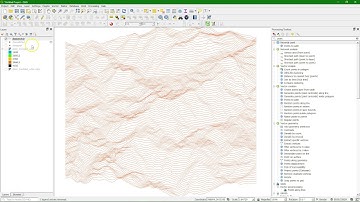 Visualisation of DEM as vector lines using QGIS