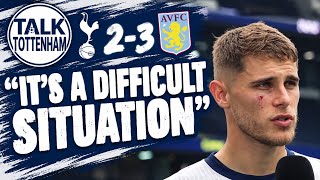 Micky van de Ven Interview Spurs 2-3 Aston Villa | Tottenham Hotspur vs Aston Villa Premier League