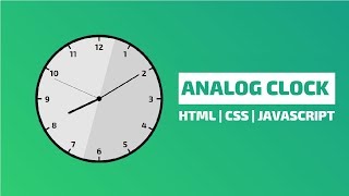 Analog Clock Using Html & CSS & JavaScript screenshot 3