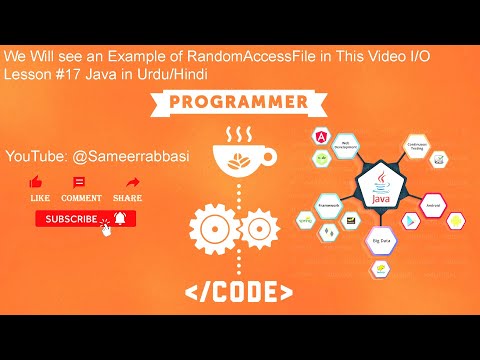 We Will see an Example of RandomAccessFile in This Video I/O Lesson #17 Java in Urdu/Hindi