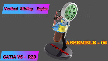 Stirling Engine Design in Catia | Assemble Part -02| Advanced Assembly | CATIA TUTORIALS