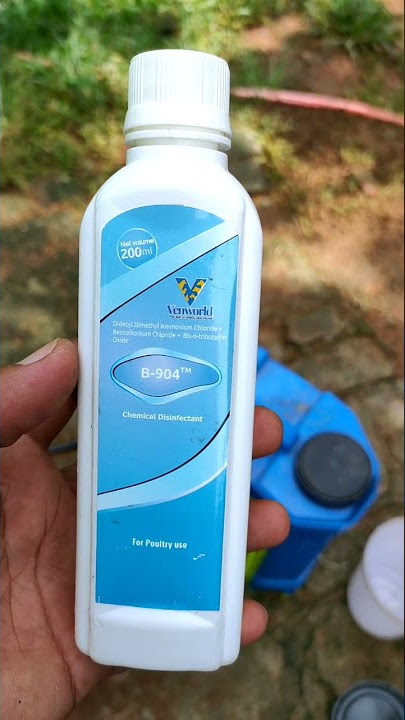 B#904 disinfectant use in poultry farm