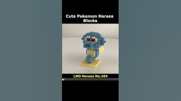 Pokemon Horsea No.104 Mini Blocks Preview #lego #brick #miniblock #nanoblock #block