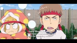 funny Dodgeball tournament scene|Attack on titan junior high school🏫|#aot#anime