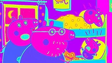 George Pig Crying In Bed | Video Effects (Robot,Cinema,Reverse) And Other Effects