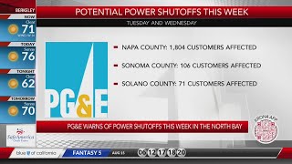 PG&E warns of possible power shutoffs amid fire danger