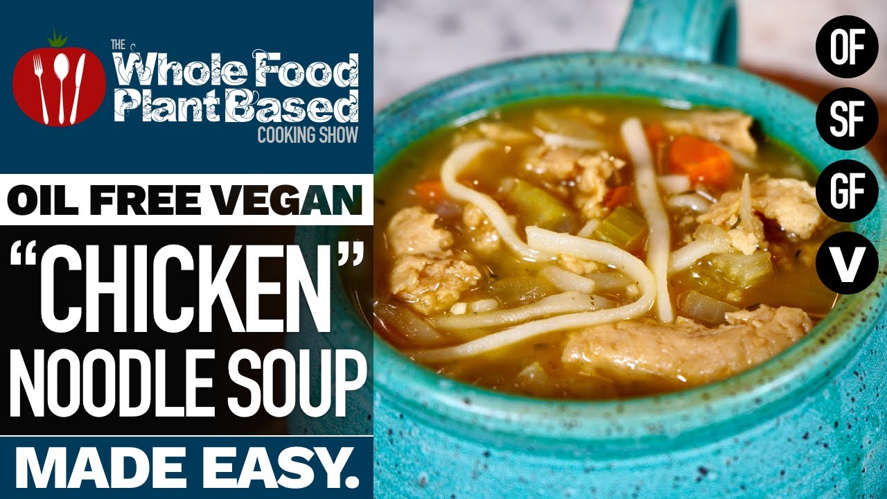Vegan Chicken Noodle Soup (High Protein) - That Vegan Babe