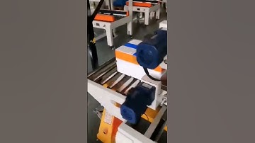 Automatic foam box case full wrap tape sealing machine box sealing line