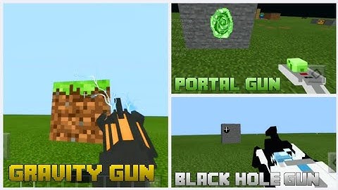 Minecraft Pocket edition Mod gravity guns and more