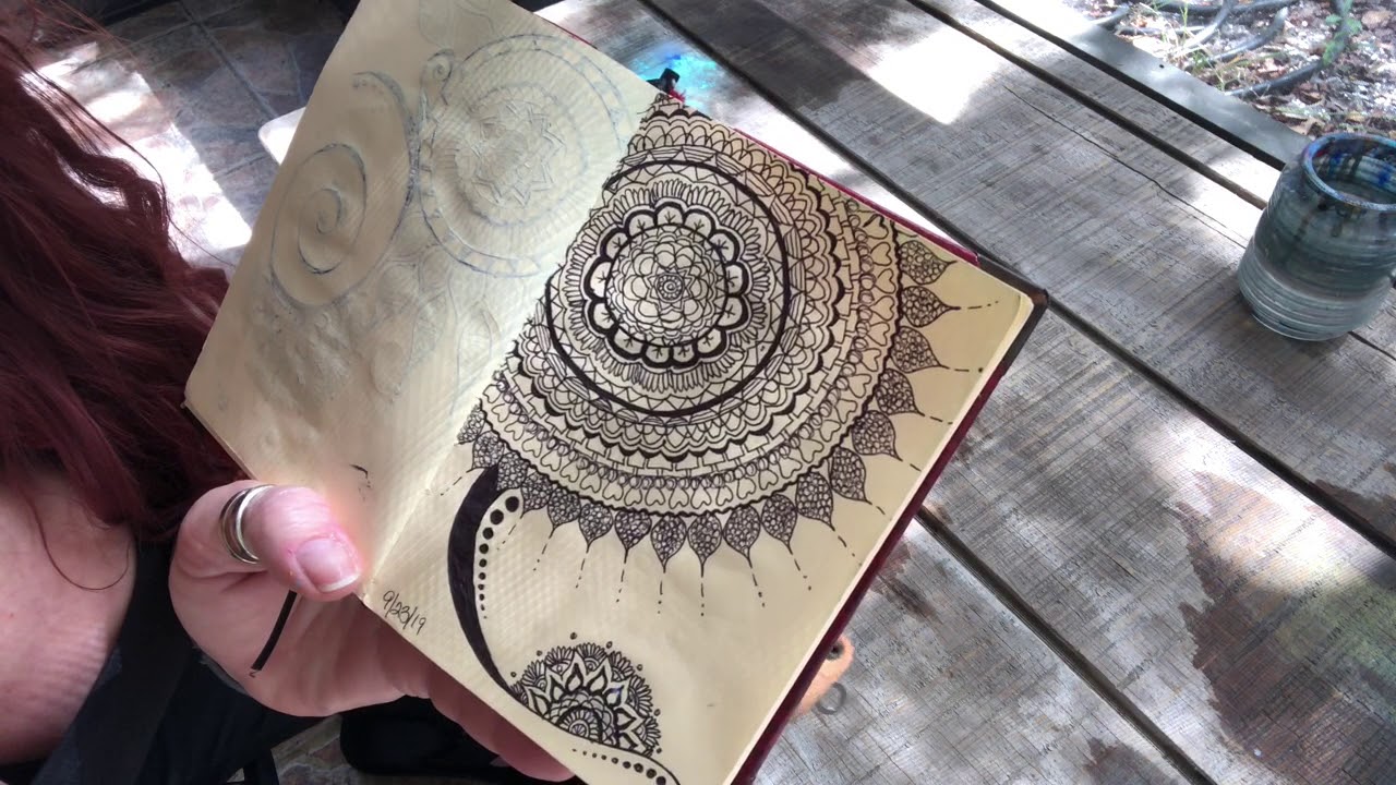 How To Paint A Mandala On Furniture YouTube