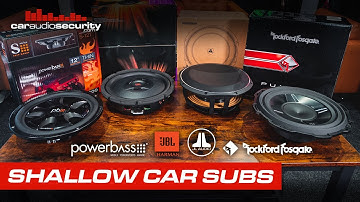 12" ondiepe autosubwoofers: JBL, JL Audio, Powerbass, Rockford Fosgate | Auto-audio en beveiliging